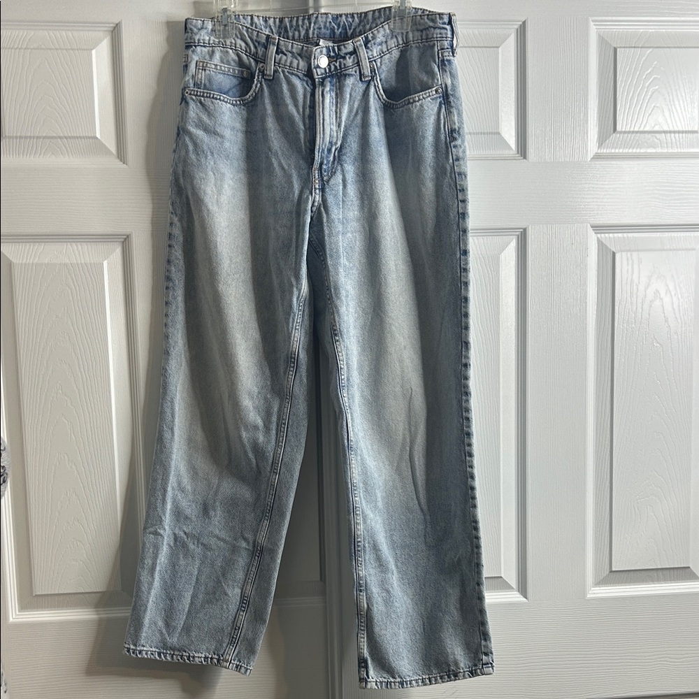 & Denim Baggy Low Waist Light Blue‎ Jeans 8